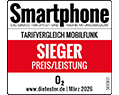 o2 ist Sieger Preis/Leistung im Smartphone Magazin Tarifvergleich Mobilfunk