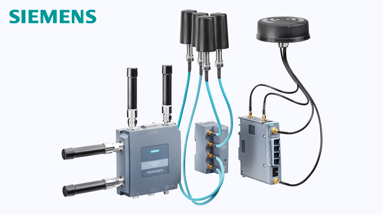 Foto von Siemens Industrie 5G Routern